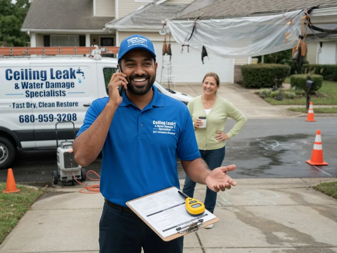 Ceiling Leak Cleanup Gage, OK FAQs